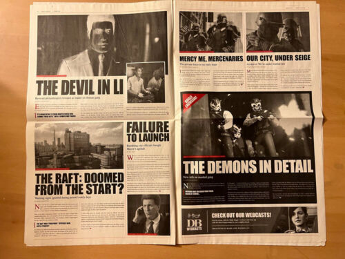 E3 2017 Sony PS4 MARVEL SPIDER-MAN game promo Daily Bugle NEWSPAPER - Picture 5 of 6
