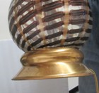 Murano  Brown Black  & Copper Aventurine Glass Lamp, Excellent Condition, great! — photo 8