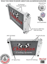 3 Row Discount Champion Radiator for 1971 - 1977 Chevrolet Vega V8 Swap #CC469