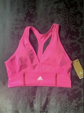 NEW Adidas Training Low/Medium support bra in bright pink L