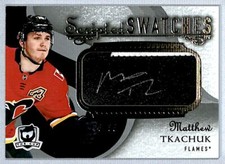 Matthew Tkachuk 2018-19 UD The Cup Scripted Swatches Auto Patch /35 #SW-MT *RG*