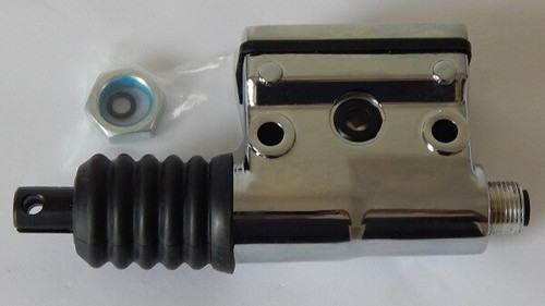 Harley Rear 87-99 FLST aftermarket Master cylinder Chrome V-Twin 23-0650 New - Foto 2 di 2