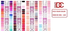 DND Duo DC Collection Matching Gel & Lacquer DC 001 - DC 144 PICK ANY