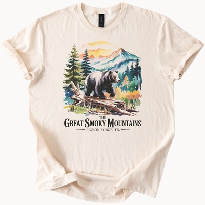 Great Smoky Mountains Bear T Shirt Pigeon Forge TN
