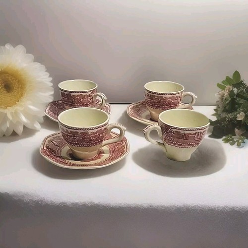 Masons American Marine 4 Coppe Demitasse e 3 Dischi Inghilterra - Foto 2 di 7