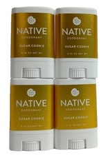 4X Native Limited Sugar Cookie Deodorant Mini Travel Size .35 Oz. Each