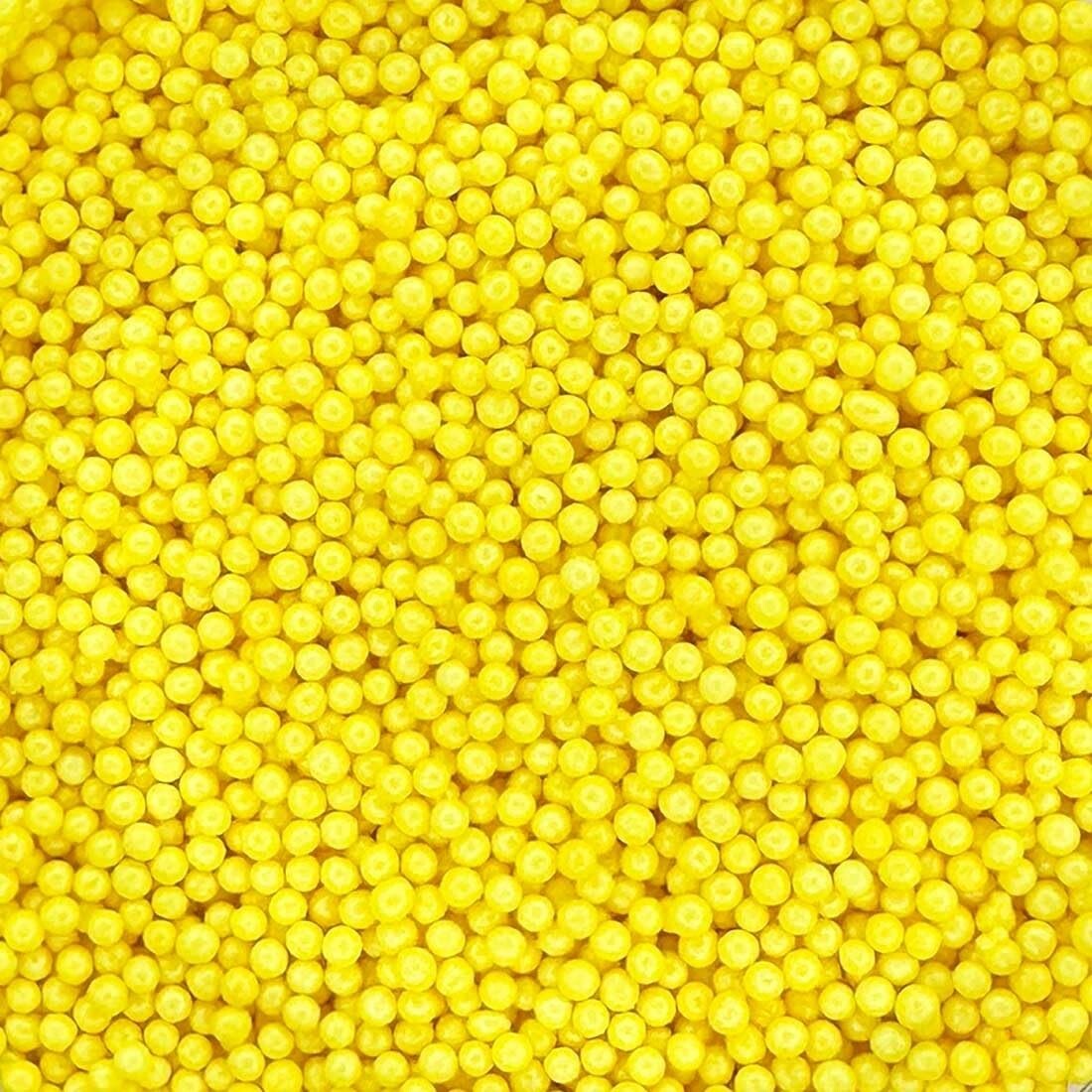 A Pinch Of - Glimmer Yellow 100's and 1000's 30g Edible Cake Sprinkles 1293