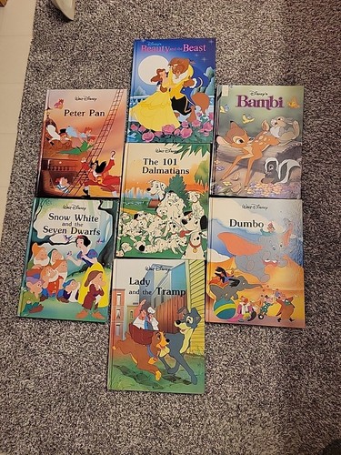 Menge 7 Walt Disney Classic Serie Bücher Maus Werke Galerie Zwillingsbücher HC ansehen