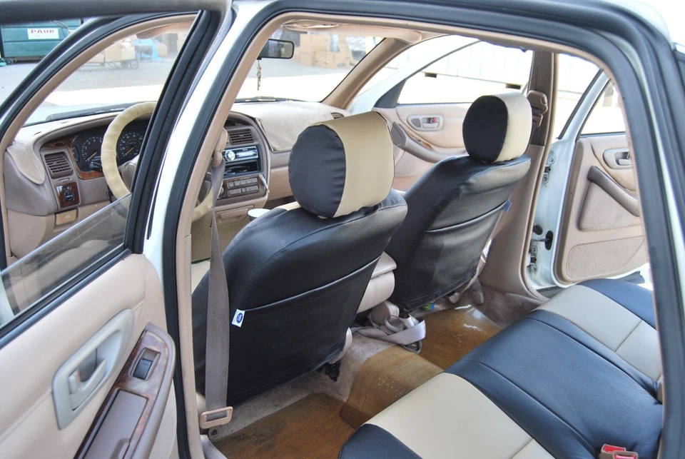 for MAZDA CX-9 2007-15 IGGEE S.LEATHER CUSTOM FIT 2 FRONT SEAT COVERS 13 COLORS - Image 2 of 4