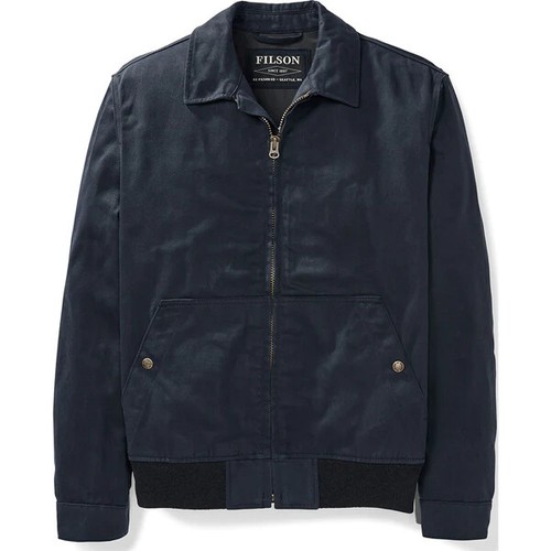 Filson Dry Wax Work Jacket 20047980 MADE IN USA Waxed Cotton Dark Dusk Navy - Picture 5 of 8