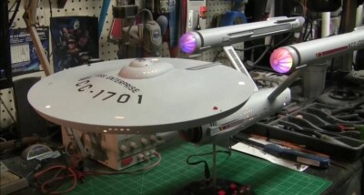50th Anniversary 1:350 TOS Star Trek Enterprise Motor Fan Blade and Control...