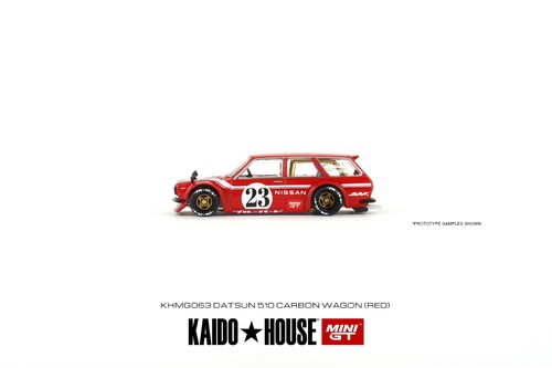 Mini GT x Kaido House 1:64 Datsun KAIDO 510 Wagon CARBON FIBER V2 KHMG063 - 第 3/6 張圖片