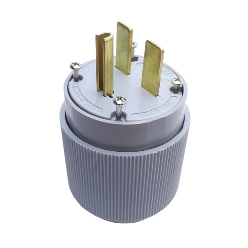 Enchufe de agarre automático de alta resistencia Arrow Hart 5701N, 2 polos 3 cables 6-30P 30A 250 VCA - Imagen 3 de 6