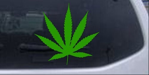 Marijuana Pot Leaf Car or Truck Window Laptop Decal Sticker - Imagen 13 de 32
