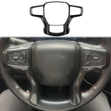 Carbon Style Steering Wheel Trim Cover For Chevrolet Tahoe Suburban Silverado