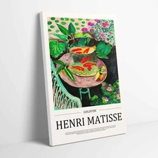 Henri Matisse Goldfish Stretched Canvas or Unframed Poster Wall Art Home Decor