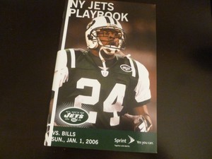 NY Jets vs Buffalo Bills 2006 Game Playbook Program Ty Law &hellip;