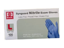 INTCO TouchFlex Nitrile Powder-Free Exam Gloves ( 100 gloves ) Large latex Free