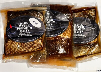 Dark water premium bait Preserved catfish real bait shad original or garlic 28oz