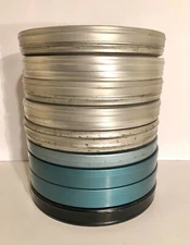 Vintage Lot Of 8MM Metal Film Cases All 8 Are Empty Five Different Brands