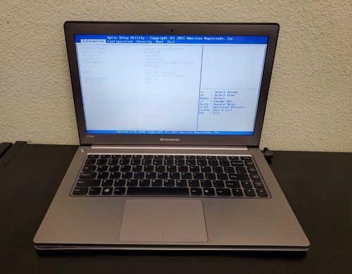 LENOVO IDEAPAD U300s | i7-2677M 1.80GHz | 4GB RAM | 13" | NO OS | NEEDS PARTS - Picture 1 of 8