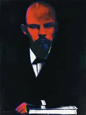 ANDY WARHOL Pop Art Poster or Rolled Canvas Print "Lenin"