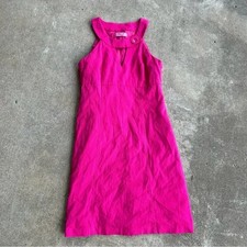 Eliza J New York Dress 6 Hot Pink Waffle Career Barbiecore Feminine Sleeveless