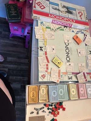 Vintage Parker Brothers Monopoly inComplete Board Game