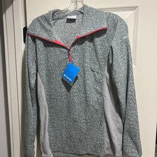 Columbia Women's 1/2 Zip Color Glacial Fleece Activewear Pullover Size Large