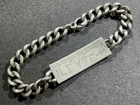 WW2 WWII Military US Navy Soldiers Sterling ID Bracelet LEYTE 1944 Henry Molloy