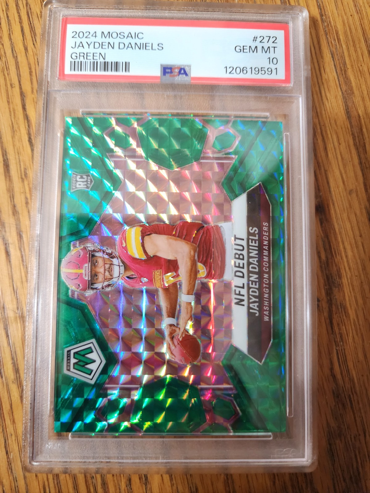 Jayden Daniels Panini Mosaic #272 Green