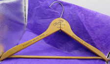 Vintage Wooden Clothes Hanger Burkhard Men's Apparel-Cincinnati Ohio-USA -16 in