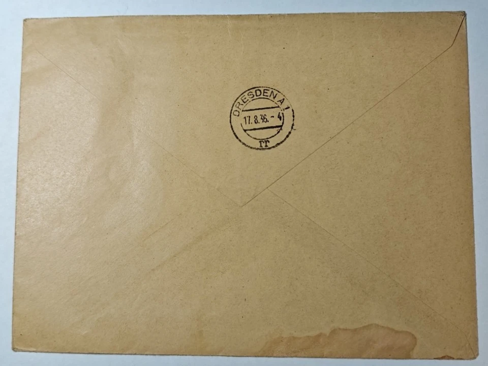 Alemania Cubierta 1936 Juegos Olímpicos de Berlín #B91 Berlin Dorf a Dresde ¡EXCELENTE! [ESFC56] Foto 2 de 2