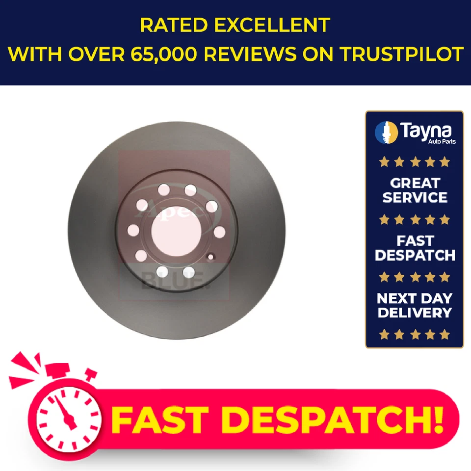 2x Brake Discs Pair Vented Front 288mm SDK6016 Apec Blue Set 1K0615301K Quality