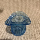 Vintage Fenton Toothpick Blue Top Hat Block Pattern (EAPG)