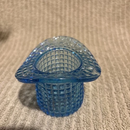 Vintage Fenton Toothpick Blue Top Hat Block Pattern (EAPG)