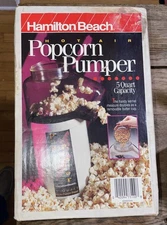 Popcorn Pumper Electric Hot Air Popper Hamilton Beach 73100 Model PP01 5 Qt NEW