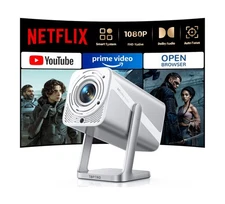 [Netflix-Licensed/Auto Focus/360°Adjustable Stand]Smart-Projector-4K with W