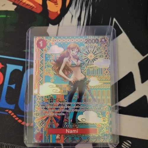 One Piece Card Game English OP01-016 Nami SP ALT ART CCG OP05