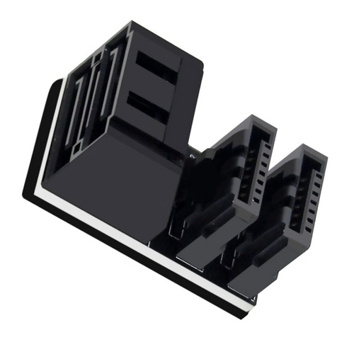Dual SATA 7Pin Female To 7Pin Male Adapter Converter Kit For Desktops Computer