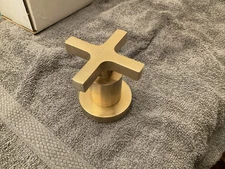 Phylrich Faucet Brass Volume Control/Diverter Trim, Lever Handle Satin Brass Hex