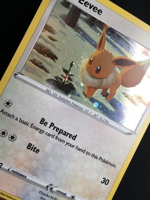Pokémon TCG Eevee SWSH190 Black Star Promo Cosmos Holo Chest SWIRL