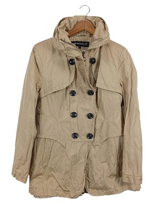 GREENSTONE Damen Leichte Jacke Trenchcoat Stil Beige Gr. 38/M Klassisch Elegant