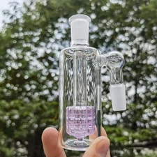 14mm 90° Glass Ash Catcher 90 Degree Shower Head for Hookah Bong Smoking Pipe US