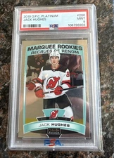 2019 O PEE CHEE PLATINUM JACK HUGHES RC #200 PSA 9 MINT MARQUEE ROOKIES