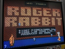 Who Framed Roger Rabbit Nintendo Entertainment System NES, 1989 Cleaned Tested
