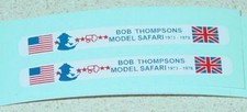 Pair Matchbox 17F Bob Thompson Bus Stickers SF-17B3