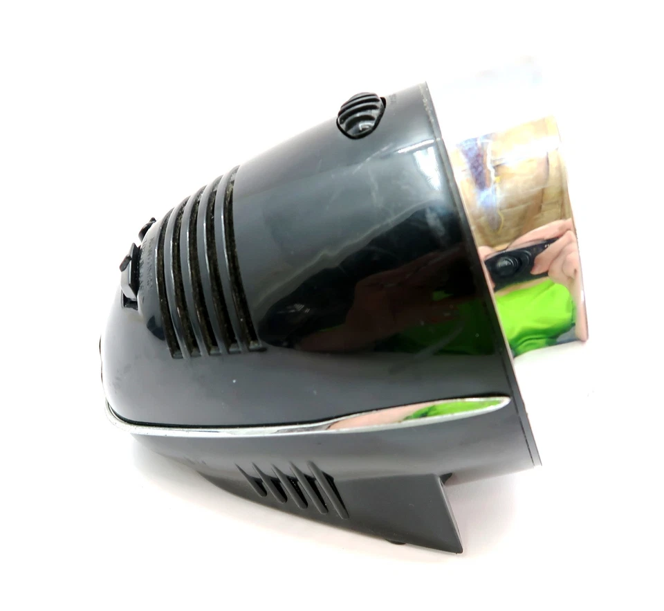 CRUISER NEON ALARM CLOCK by Cicena in Black with Blue Neon Light ~ WORKS GREAT - Image 4 of 4