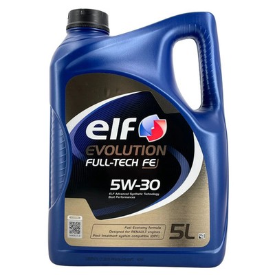 ELF Evolution Full-Tech FE 5W-30 5L Renault RN0720 ACEA C4