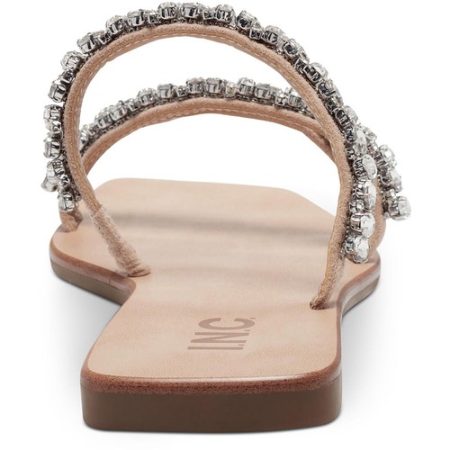 INC Womens Pommona Rhinestone Slide Sandals Shoes BHFO 7452 - Picture 3 of 5